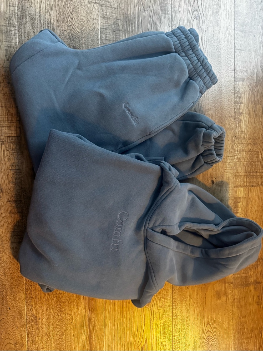 Comfort women’s Blue Fleece Jogger Bottoms